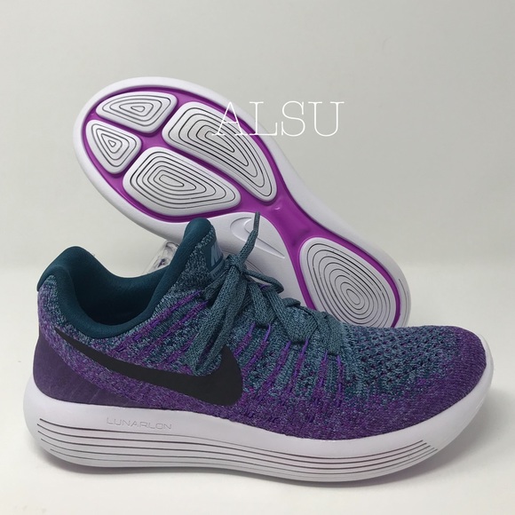 Nike Lunarepic Low Flyknit 2 Violet Grey W AUTHENT - Picture 2 of 8
